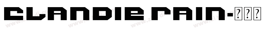 Clandie Rain字体转换